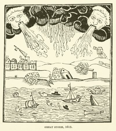 Great storm, 1613 by English School